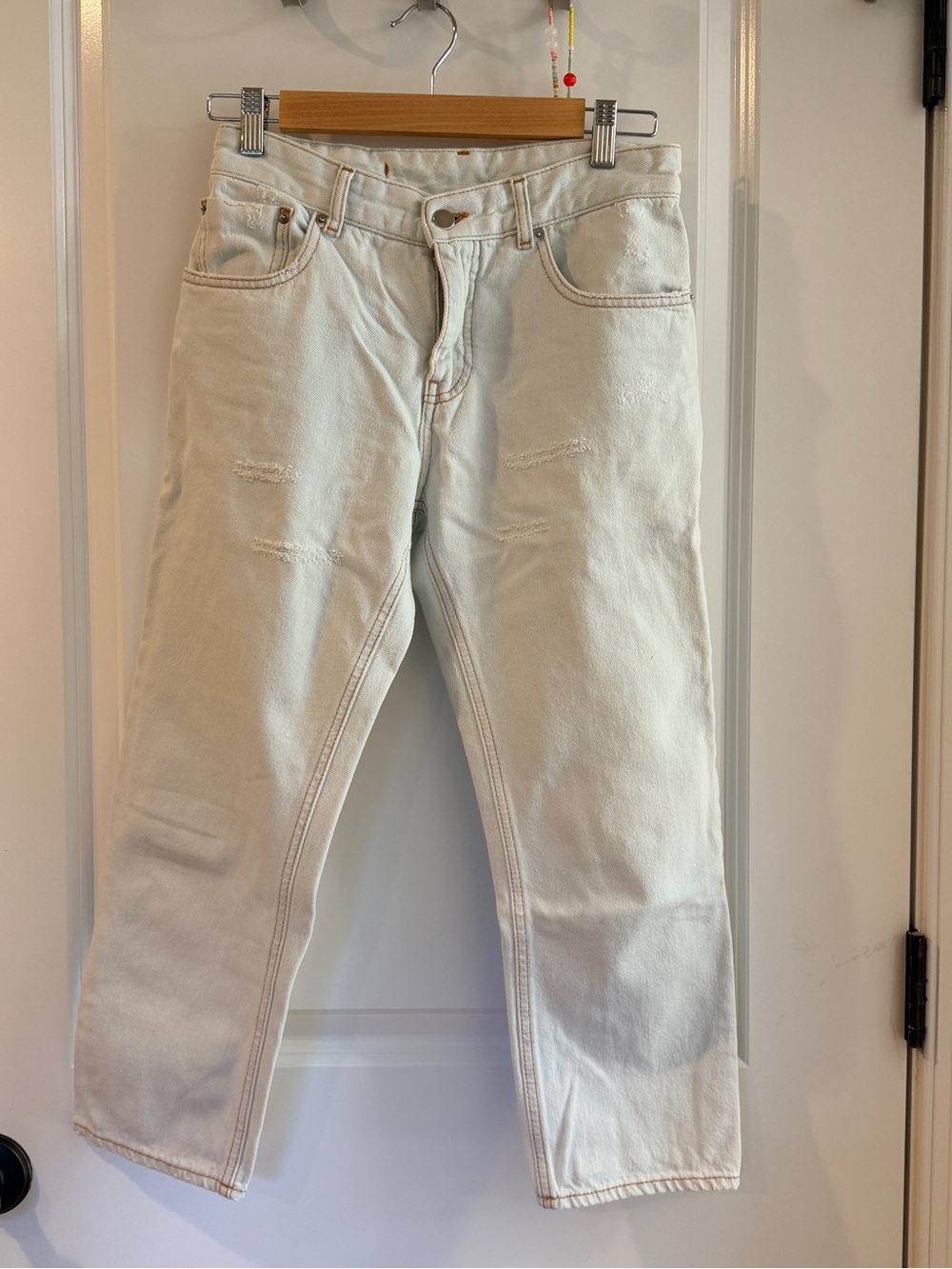 Maison Margiela MM6 light blue denim jeans